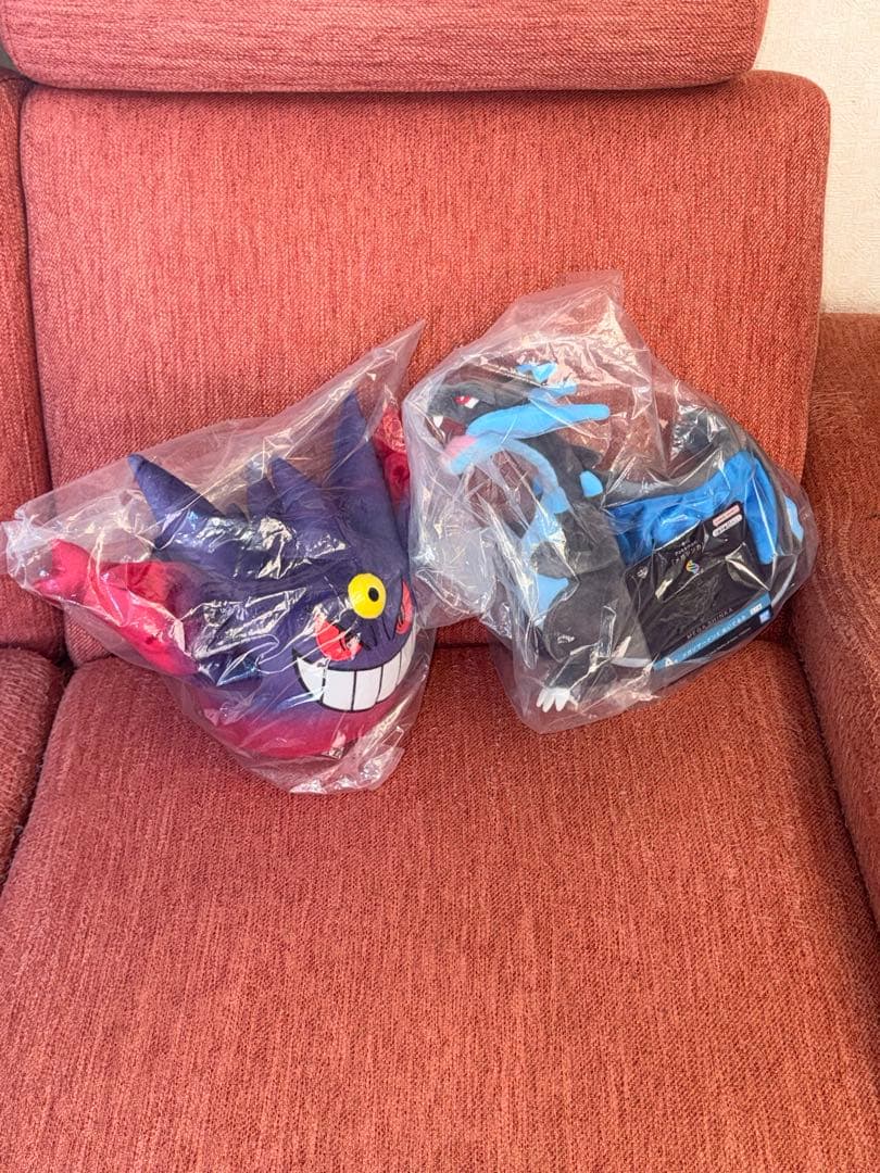 ゲンガー・リザードンぬいぐるみセットとビッグタオル