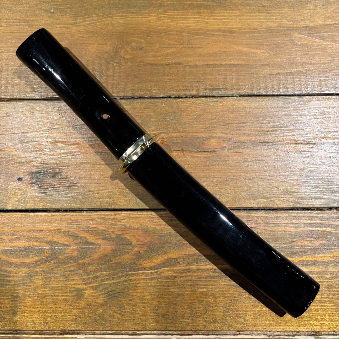 日本刀残欠クラフトナイフNo.68 最上大業物 長曽祢虎徹興里 黒鞘