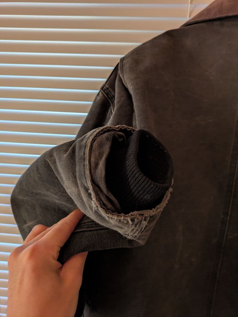 Carhartt トラディショナルジャケット　古着　短丈 ブラック