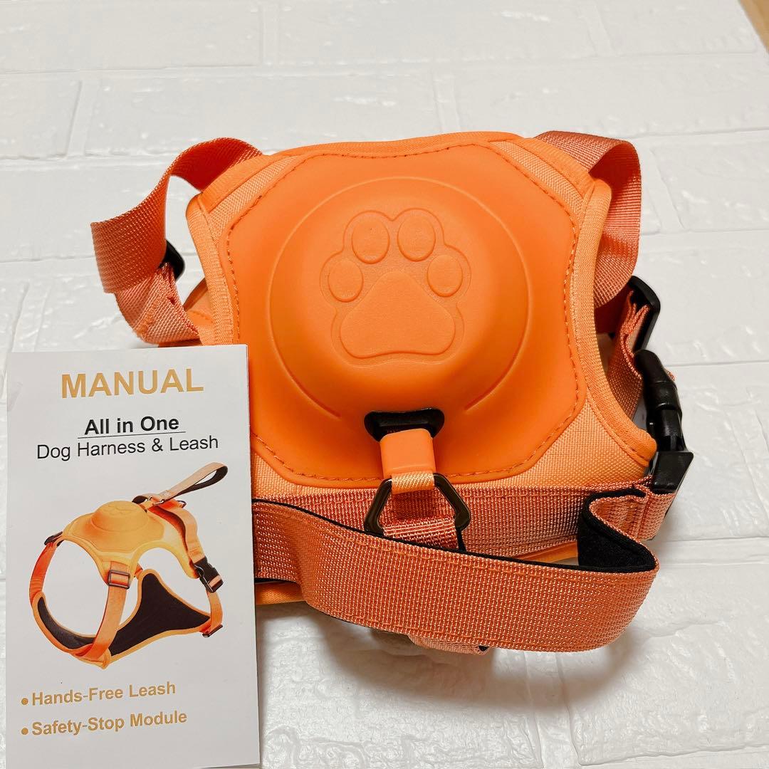 値下げ‼️引っ張らない格納式犬用ハーネス　Mサイズ