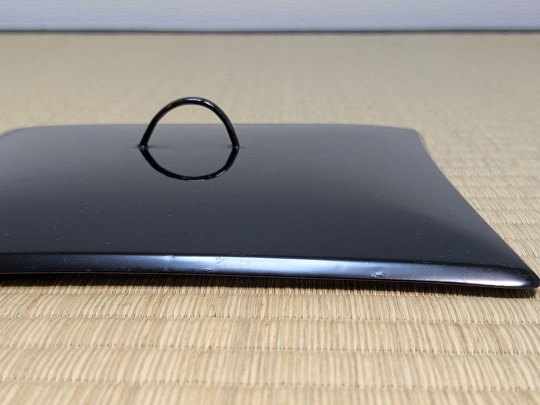 【上作】初代 三浦竹泉 倣明嘉靖窯五彩蟠龍花果圖方盂 四方鉢 共箱