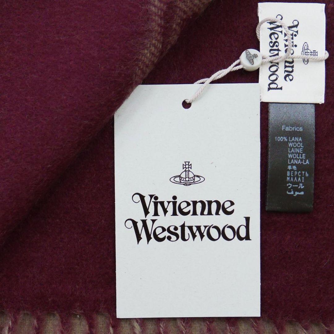 ヴィヴィアンウエストウッド ビッグオーブロゴ キャメル マフラー