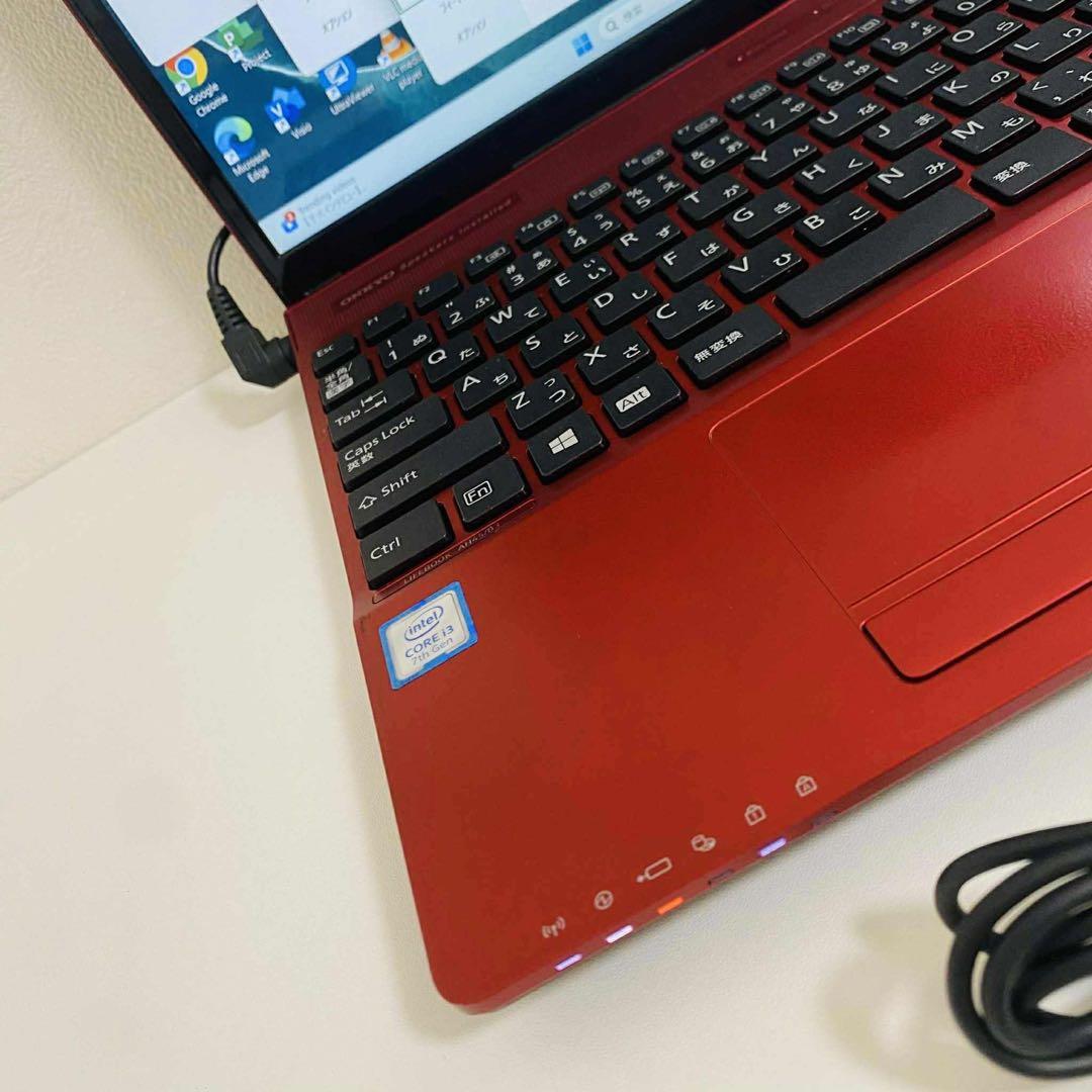 Y911 FujitsuノートパソコンSSD第7世代 WEBカメラWin11高速