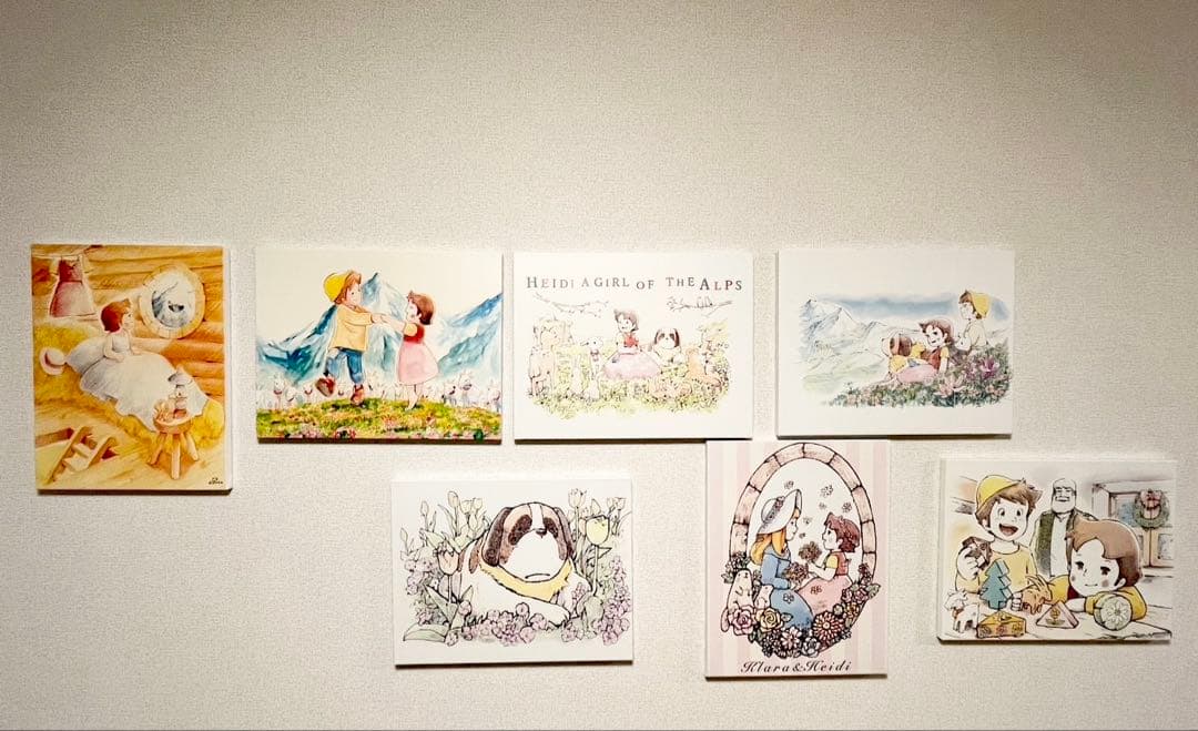 【流通数1点✨】アルプスの少女ハイジ〜春のダンス（水彩）、根拠4.5.6枚目参照