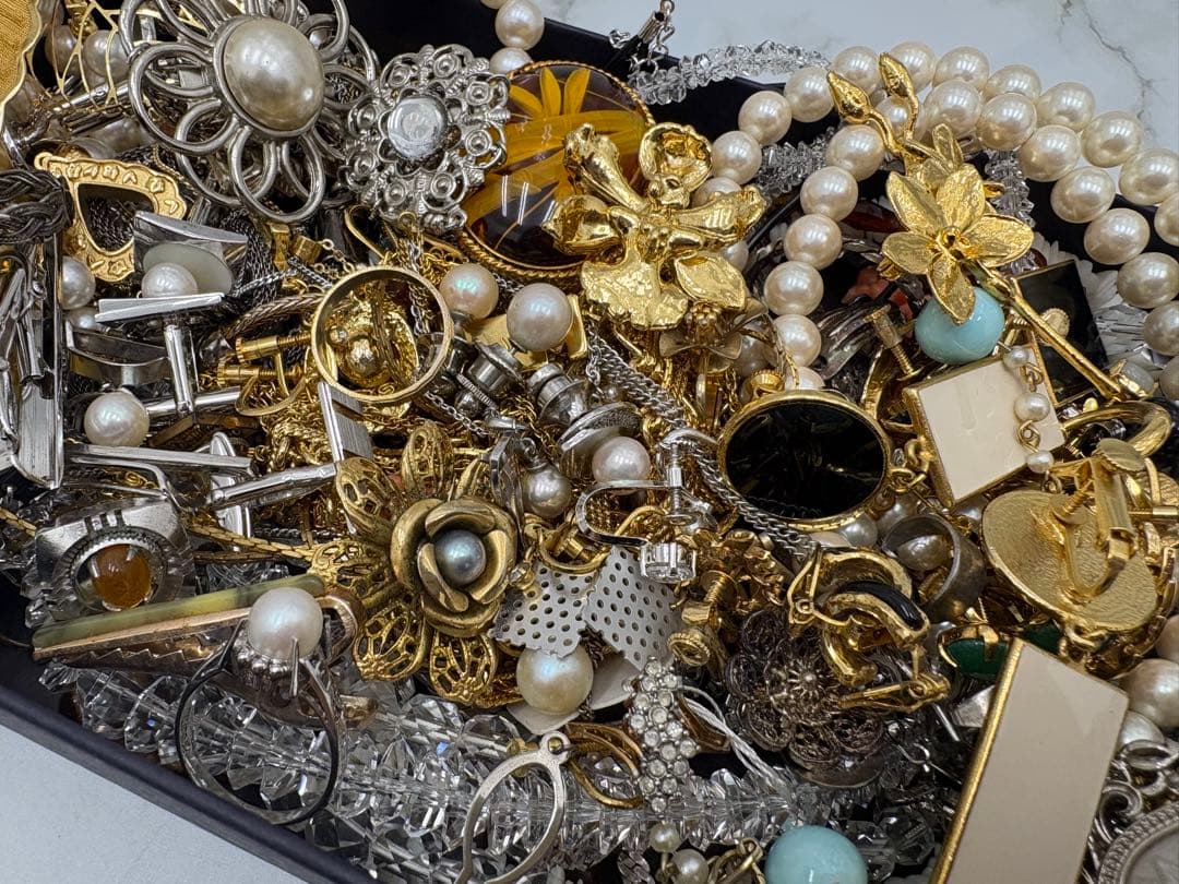アクセサリー パール 石 ゴールド シルバー まとめ売り