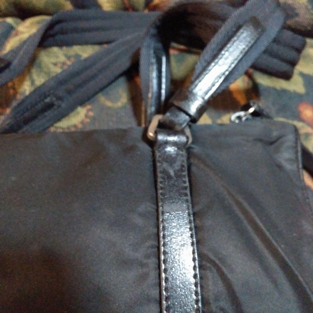 ビターチョコ様PRADA ブラック ナイロン ハンドバッグ