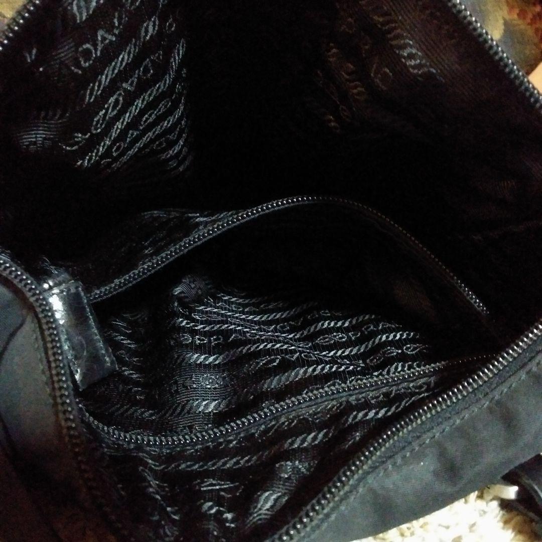 ビターチョコ様PRADA ブラック ナイロン ハンドバッグ