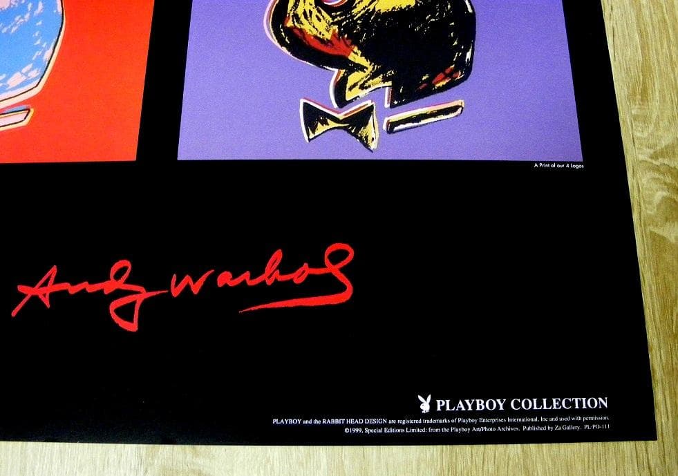 アンディ ウォーホル Playboy Bunny 4 1999年製 ポスター
