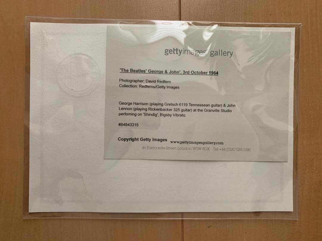ビートルズ Beatles ジョージ　ジョン 写真 フォト 額縁