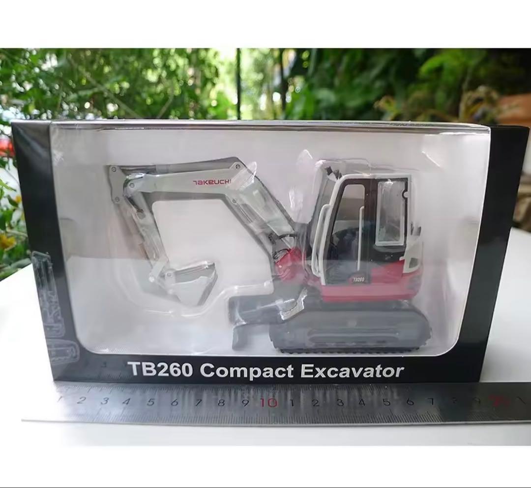 T286B ミニチュア重機 ホワイト/レッド1/35