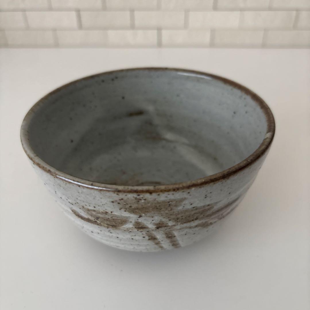 【新品未使用】抹茶茶碗　田沼春ニ作　南山窯　瀬戸焼　御題『木』茶碗　共箱ウコン布