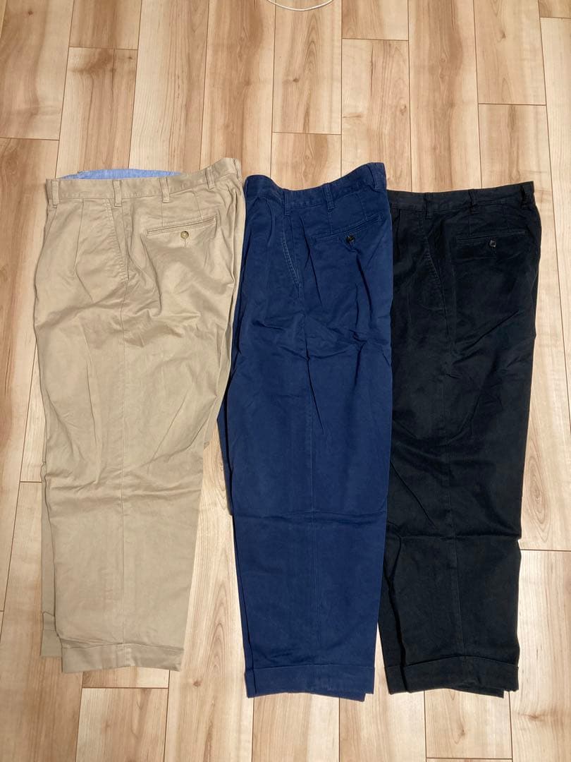 BEAMS＋ ビームスプラス 2タック チノパンツ M3色セット