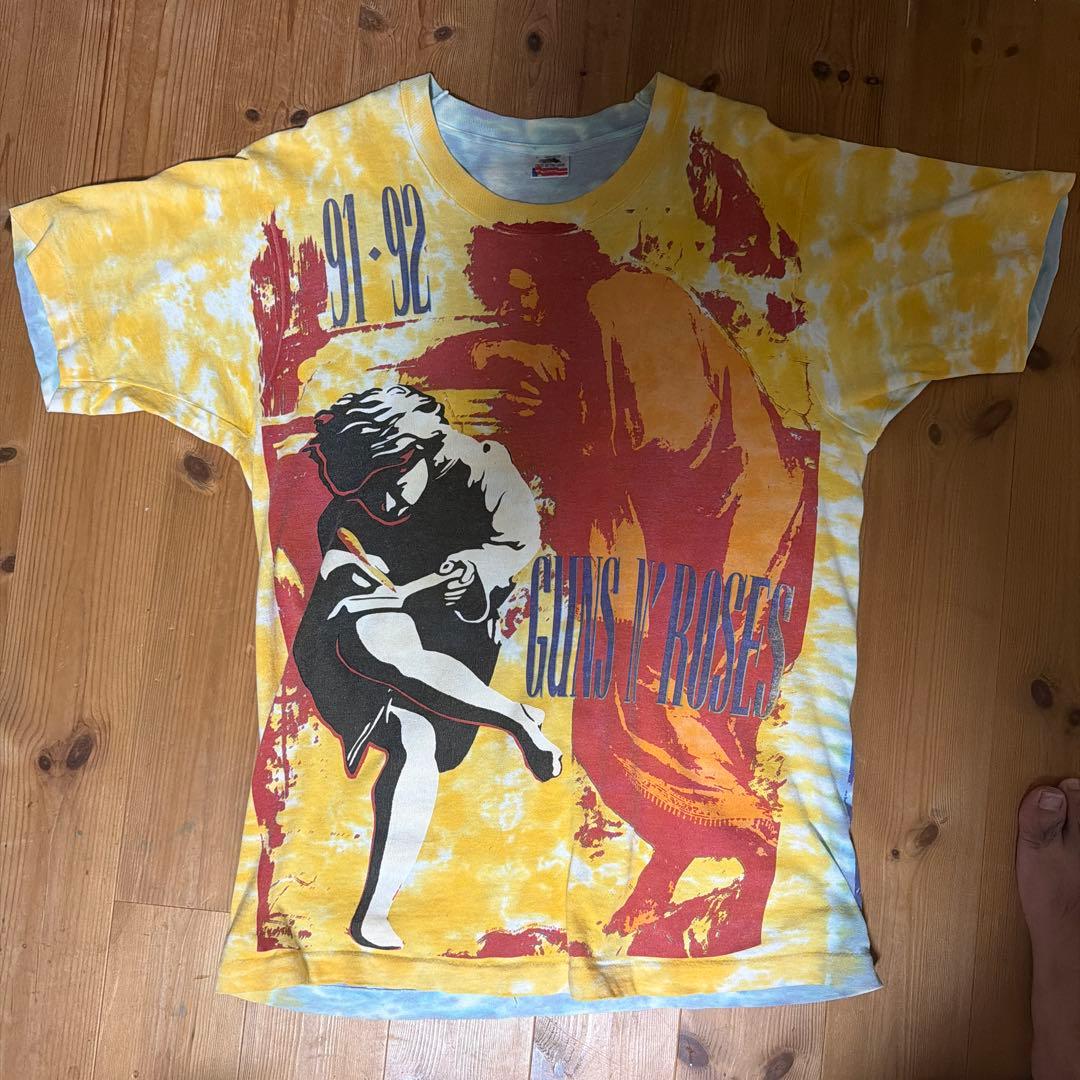 希少　90s ヴィンテージ Guns N' Roses ガンズ タイダイTシャツ