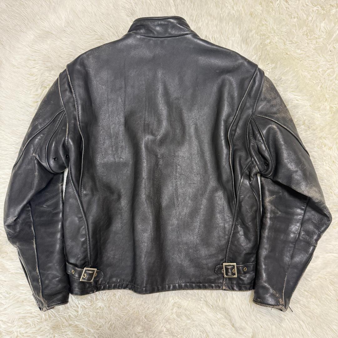 米国製42⭐️Schott ショット 641ST シングルライダース レザー 黒