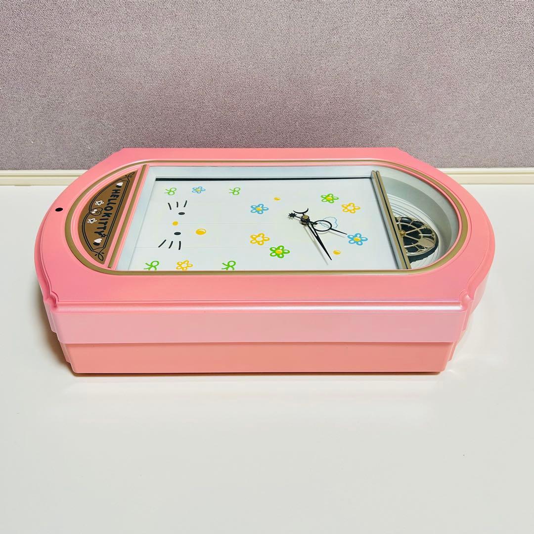 【激レア廃盤品】【美品】ハローキティ からくり時計 735-671 当時品