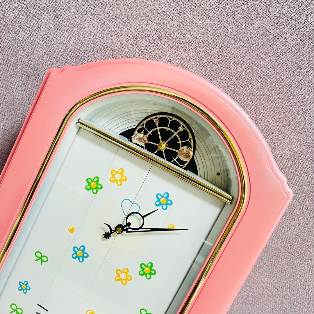 【激レア廃盤品】【美品】ハローキティ からくり時計 735-671 当時品