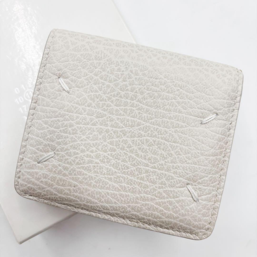美品✨ メゾンマルジェラ　3つ折り財布 4ステッチ グレー