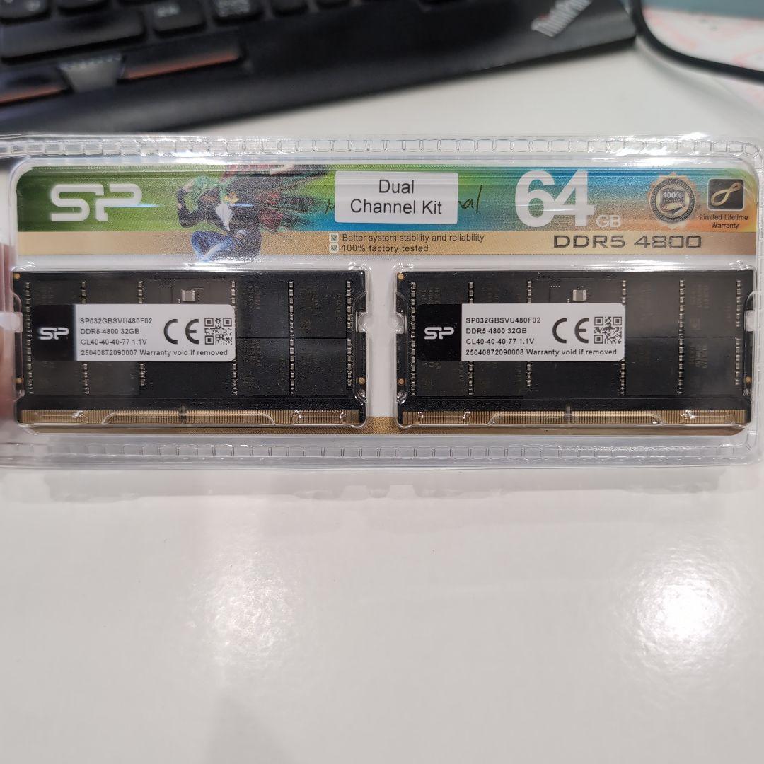 値下応じますSP 64GB DDR5 4800 Dual Channel Kit