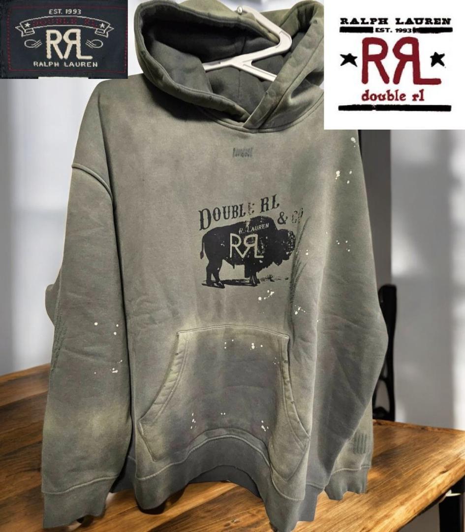 kazuto0425jp【DOUBLE RLフードパーカー/バッファロXL