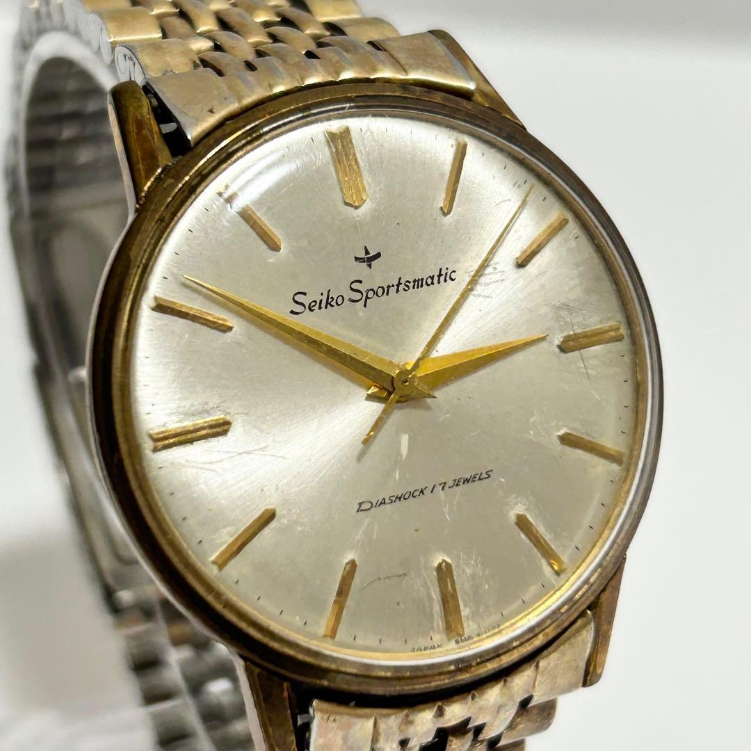 稼働 SEIKO セイコー 17石 自動巻き ヴィンテージ 腕時計