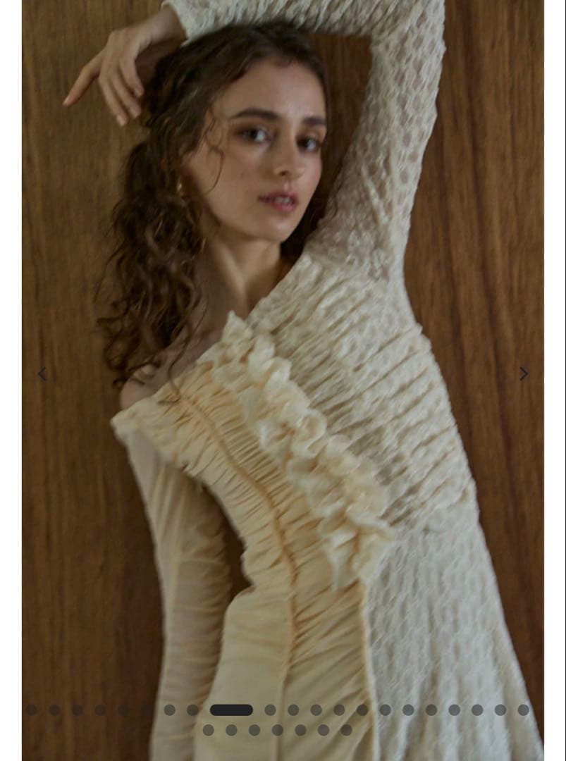 【1/5まで】eradie Lace＆Churu switching dress