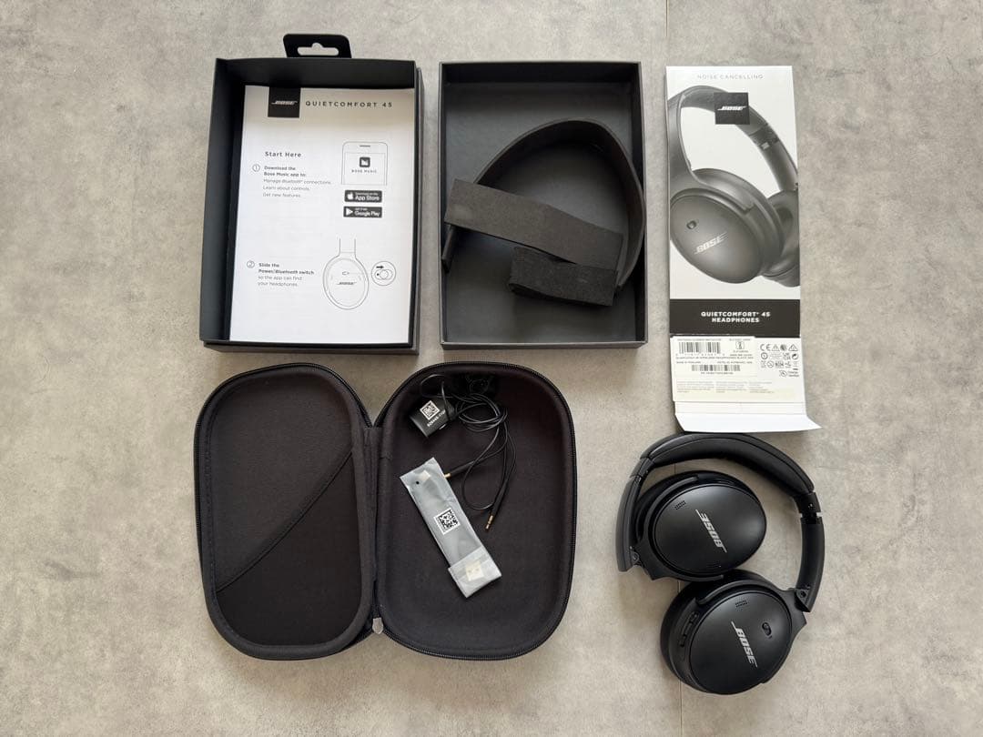 G*y様 Bose QUIETCOMFORT45 ブラック USED type