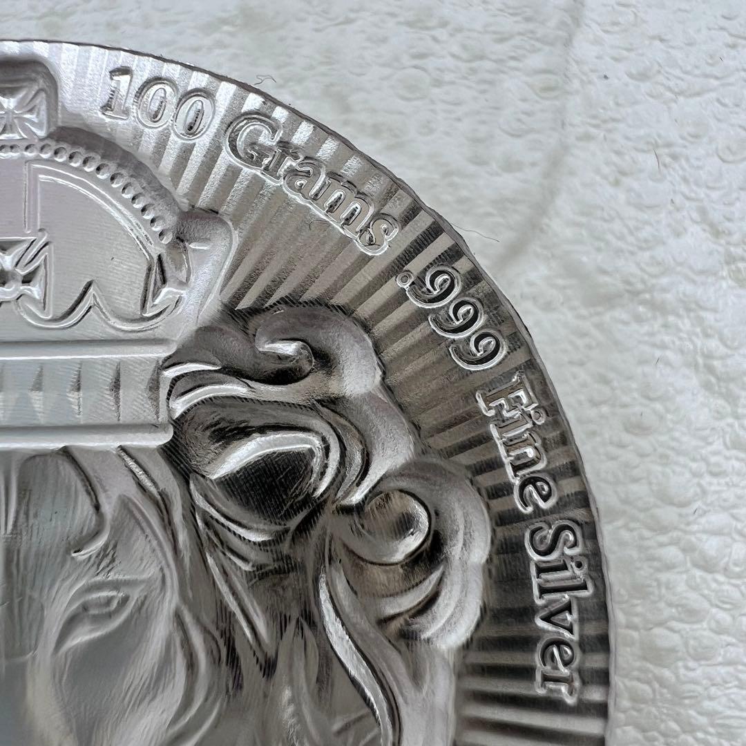 純銀 100g スコッツデールライオン　スタッカー