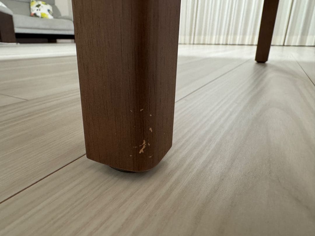 ウォルナット折りたたみ式ダイニングテーブル