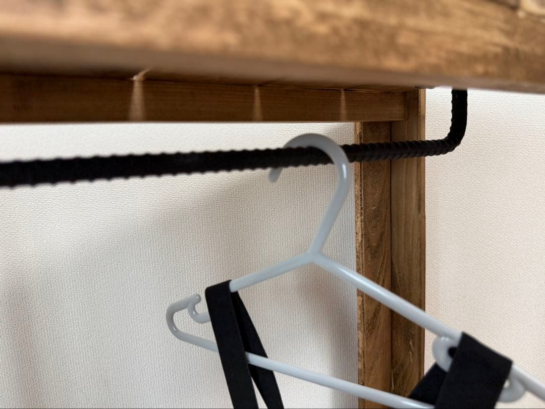 子供用　木製ハンガーラック ナチュラルスタイル　ハンドメイド　キッズ雑貨