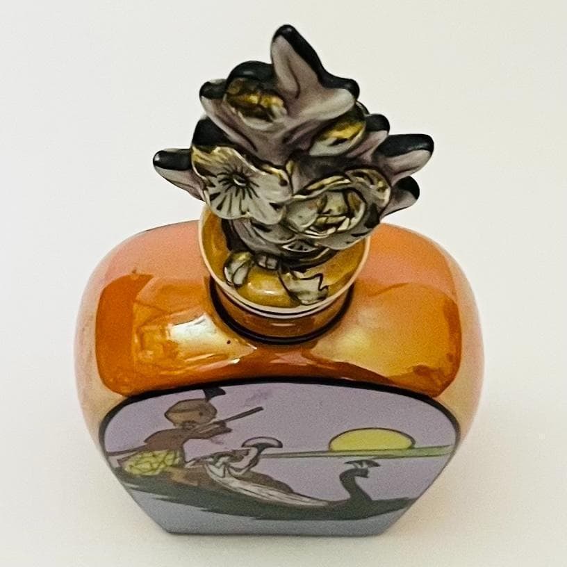 【オールドノリタケ/デコレディ/ゴンドラ/香水瓶】アールデコ/ラスター彩/金彩