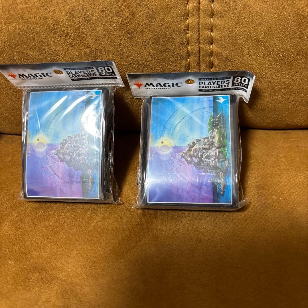 MTG カードスリーブ 『GURUランド』《島》グルランド 2個セット