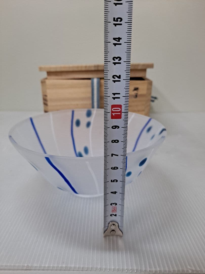 茶道具平井依 造 硝子 ガラス抹茶茶碗 共箱