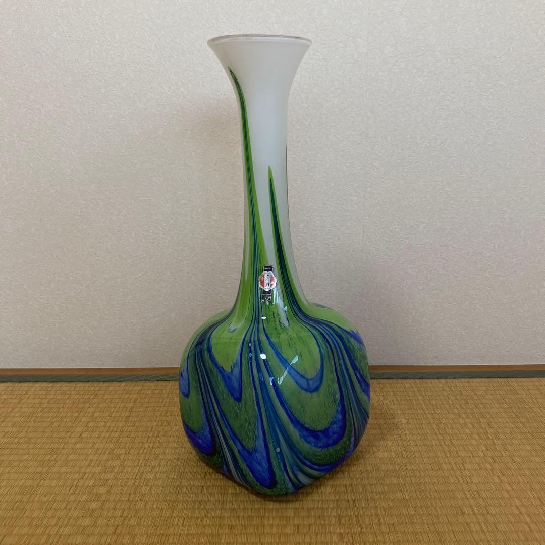 53cm 70`sイタリアヴィンテージハンドメイド花瓶　大型フラワーベース