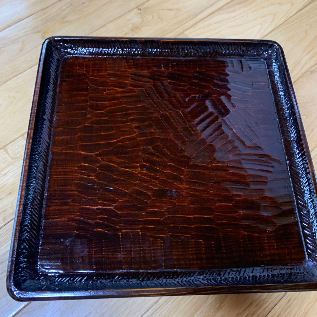 さぬき彫り四角形 膳 4枚セット