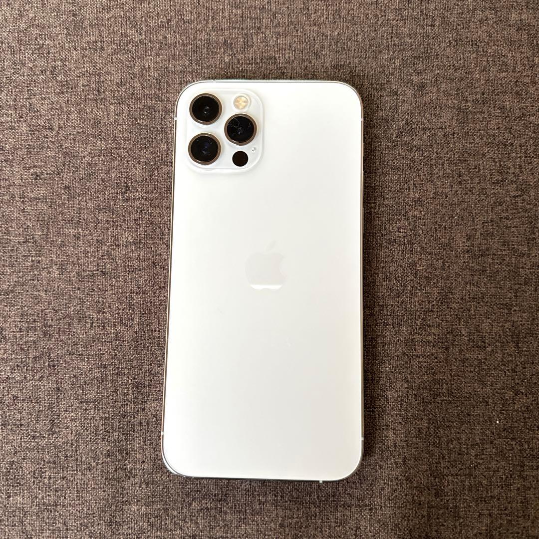 【美品】iPhone12pro シルバー256GB☆Apple純正クリアケース付
