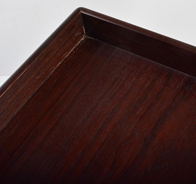 中国　唐木紫檀製　煎茶盆　香盆　V R4394