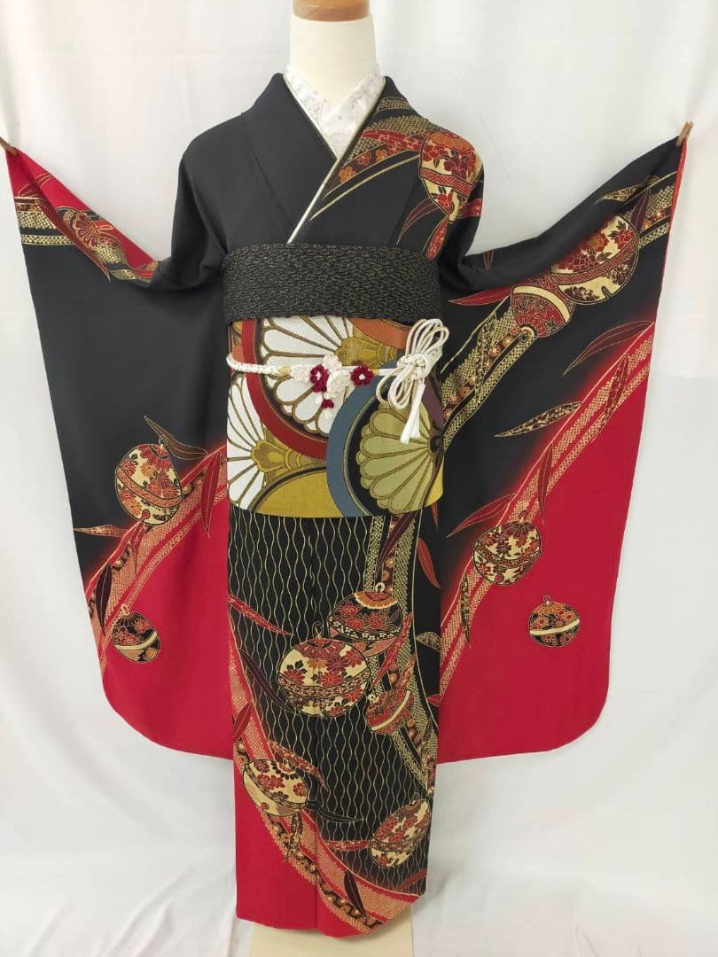 売約済み【WA - modern】★★京友禅振袖3点セット(振袖袋帯長襦袢)★★