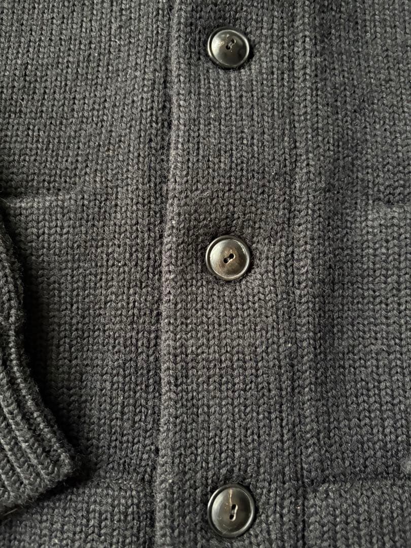 Y*︎様 RRLローゲージウールショールカラーニットJK BLACK