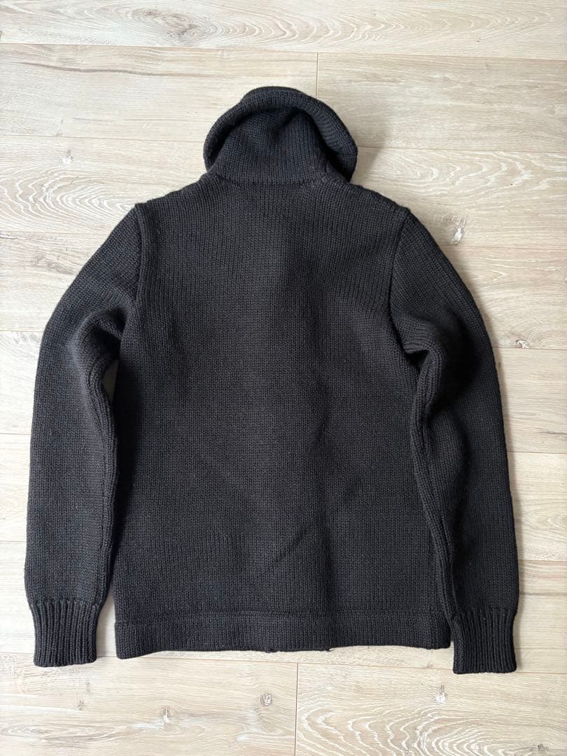 Y*︎様 RRLローゲージウールショールカラーニットJK BLACK