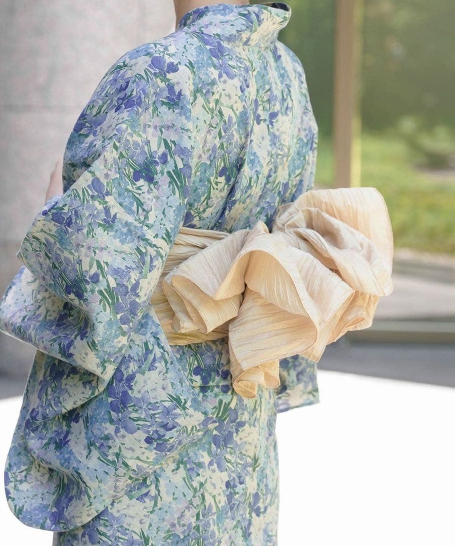 新品同様【定価2.6万】浴衣 兵児帯セットLiberty Fabric HUIT