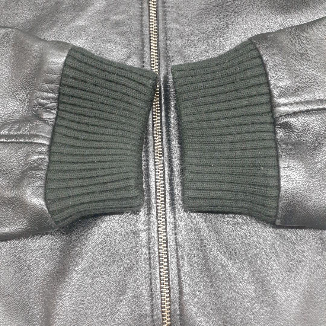 希少３Lサイズ 美品 リューグーレザーズ シングルライダースジャケット 黒