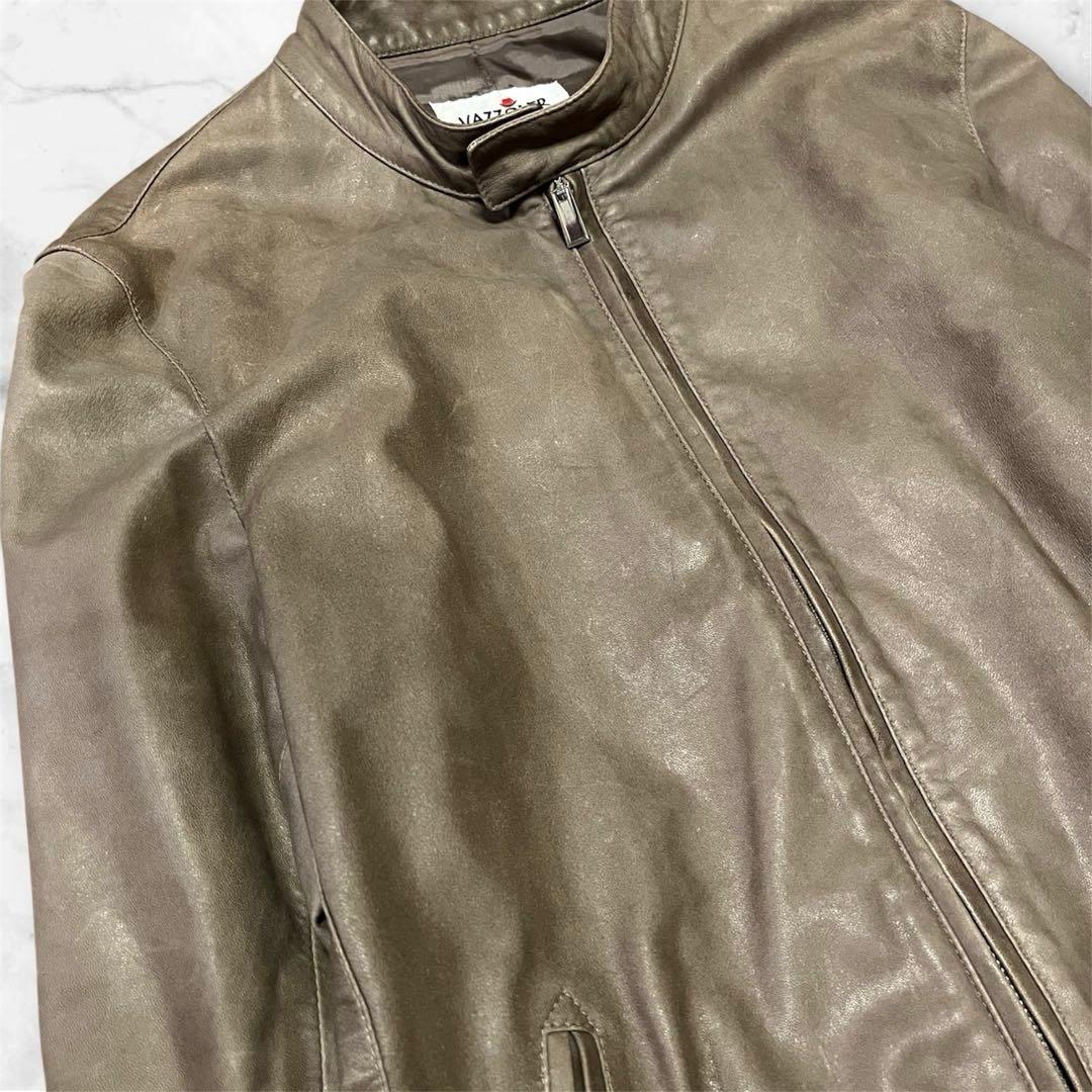 VAZZOLER シングルライダース　VERA PELLE レザー　イタリア製