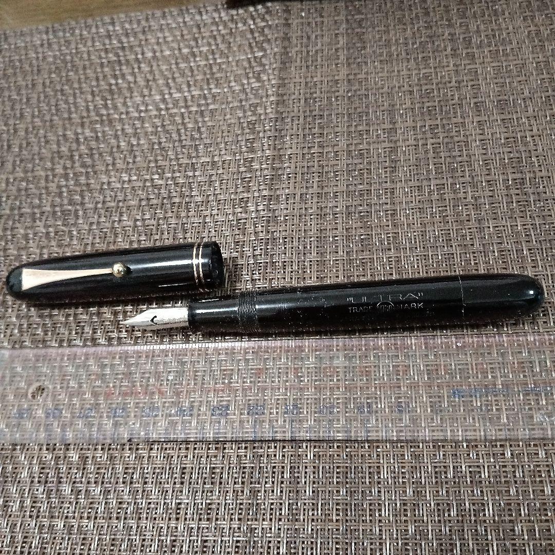 万年筆　ULTRA 　ブラック 　 アンティーク