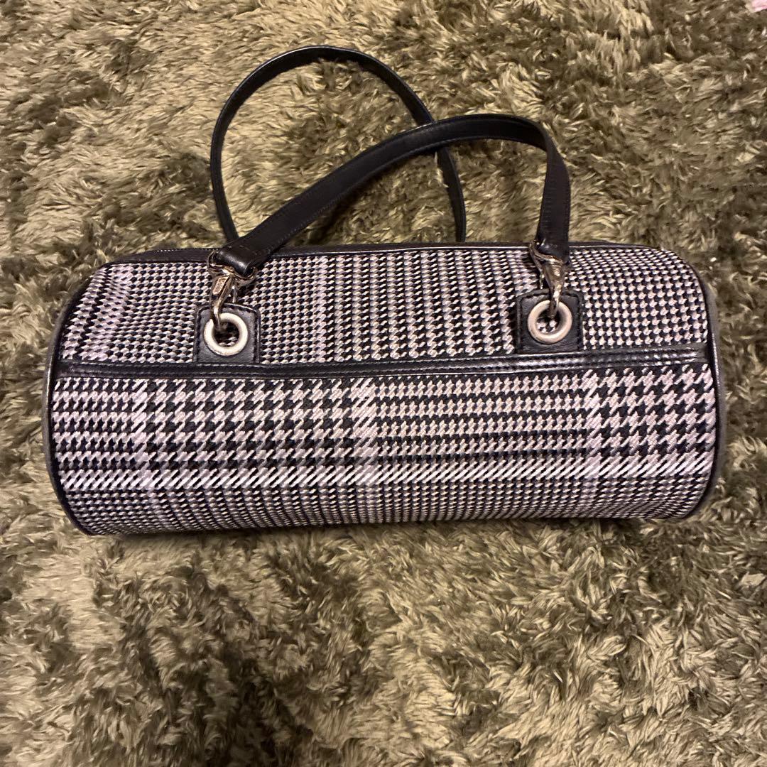 希少✨ラルフローレン 千鳥柄 ミニ ボストン ハンドバッグ ヴィンテージ