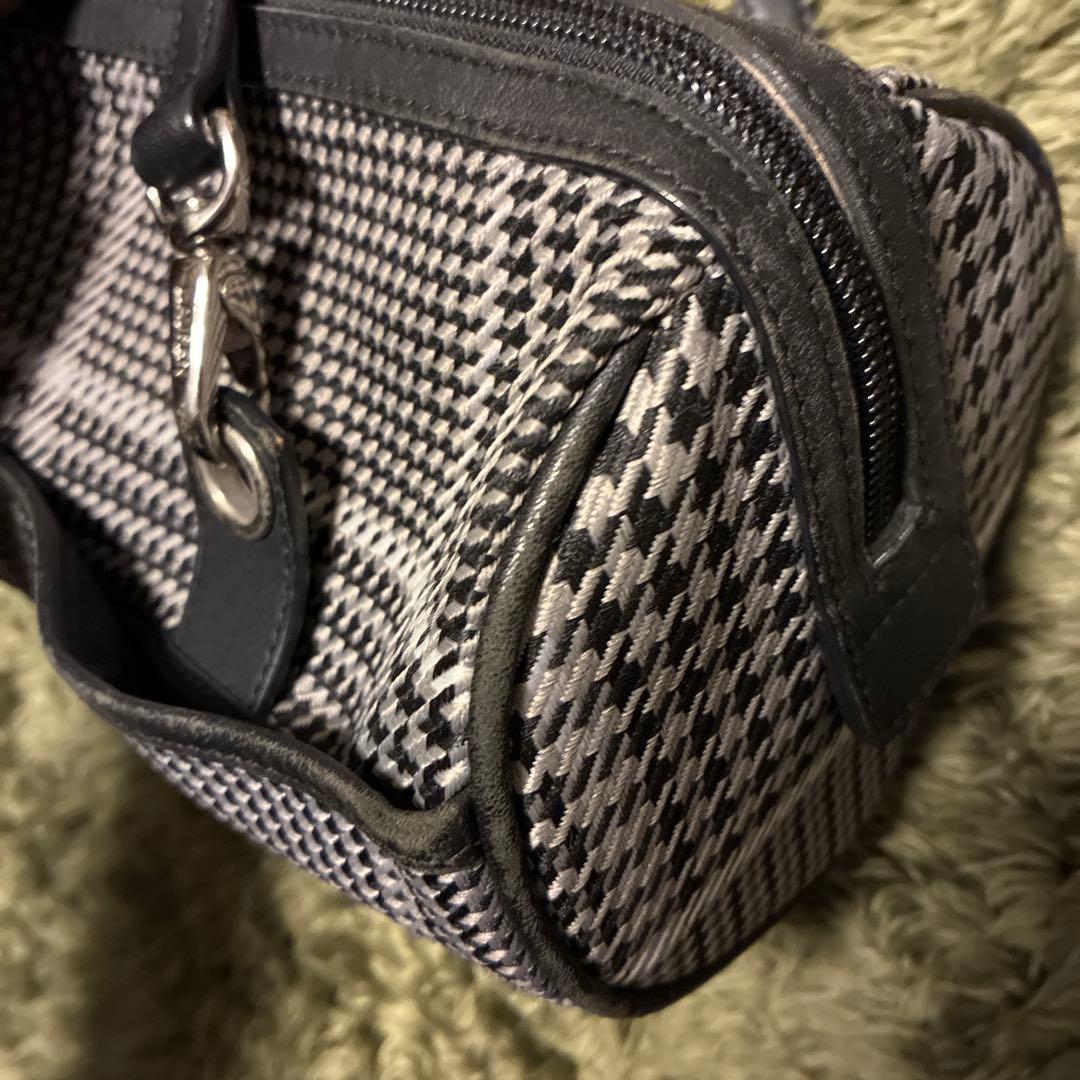 希少✨ラルフローレン 千鳥柄 ミニ ボストン ハンドバッグ ヴィンテージ