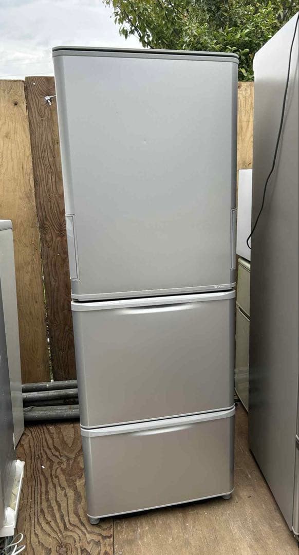 送料無料 SHARP 冷蔵庫 SJ-W354H-S 2021年製 両開き