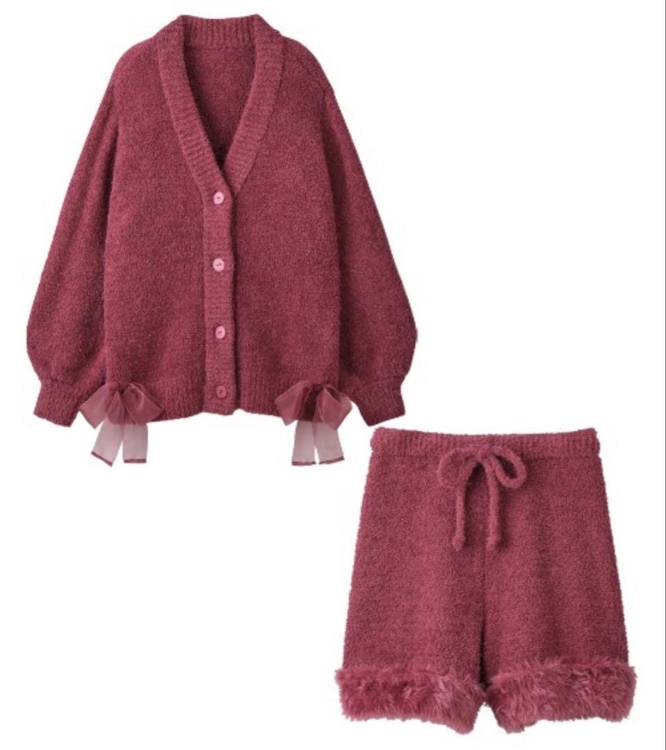 ピーチジョン PEACH JOHN フェザー カーディガン パンツ ソックス