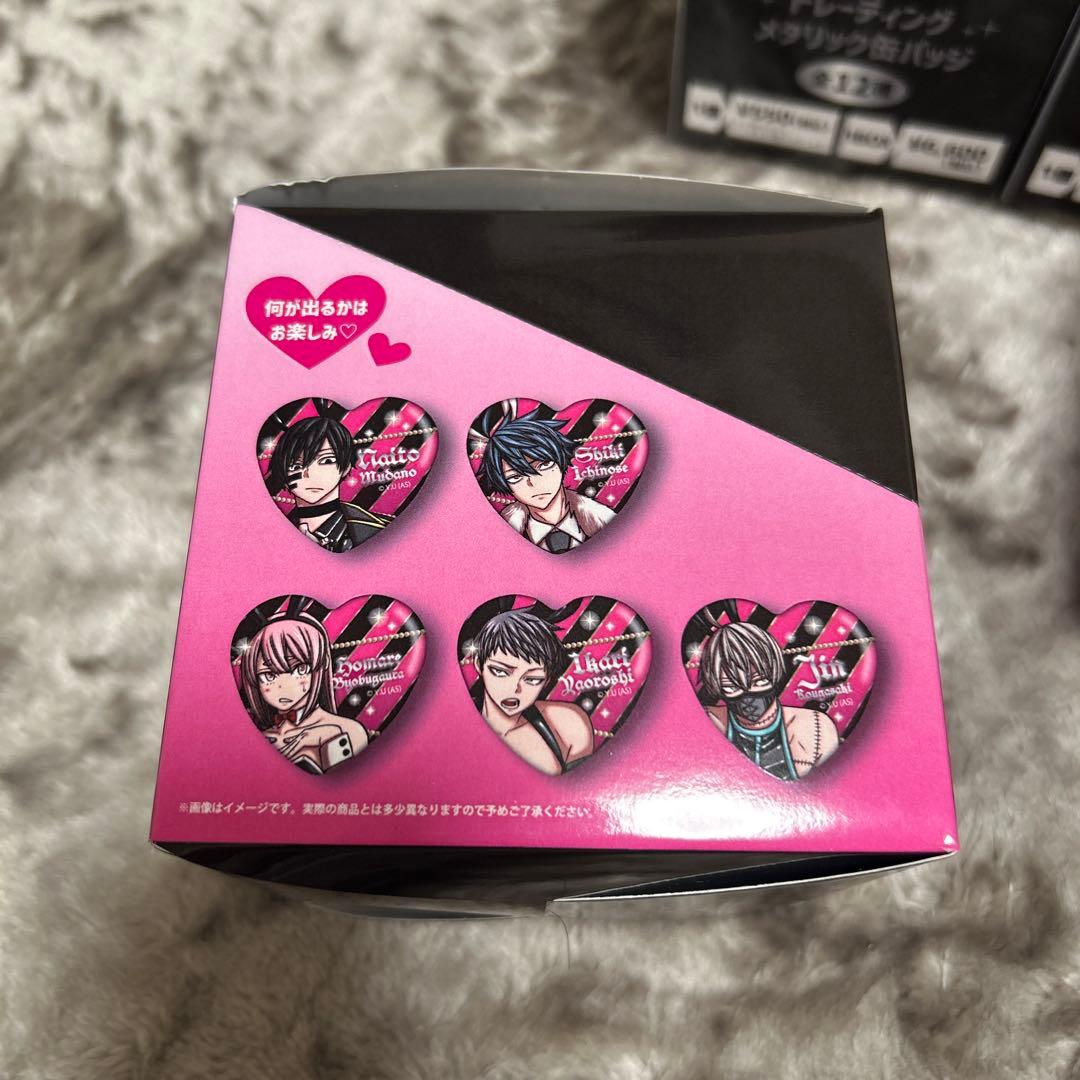 ふ*✨様 桃源暗鬼 トレーディングメタリック缶バッジ　ハート缶バッジ　計5box
