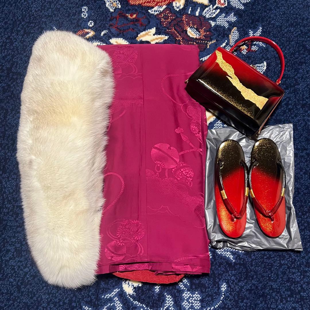 dadada　振袖フルセット　総絞り　黒　成人式