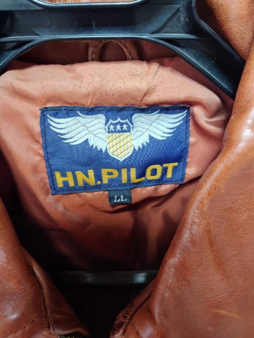 良い友達 BUY3S HN.PILOT ブラウンレザーシングルライダース